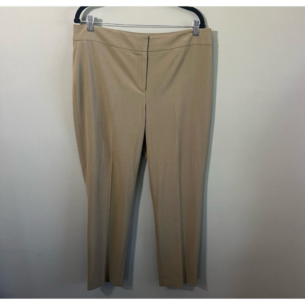 Nine West The Skinny Green Straight Ankle Office Pants, Size 12